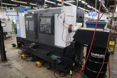 Doosan Puma 2100SY CNC Lathe, Live Milling, Y-Axis, Sub-Spindle, C-Axis Main and Sub, Chip Conveyor, Parts Catcher, Conveyor
