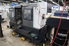 Doosan Puma 2100SY CNC Lathe, Live Milling, Y-Axis, Sub-Spindle, C-Axis Main and Sub, Chip Conveyor, Parts Catcher, Conveyor