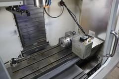 Haas VF-2SS CNC Vertical Machining Center, 12K Spindle, 4th Axis Brushless Drive with SHRT-160H Rotary Table, 24 Station SMTC, Probing, Chip Auger 
