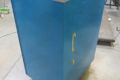 Metal Cabinet, 2 Door on Casters W Contents