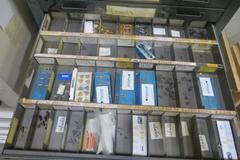 6 Drawer Cabinet and Contents- Included a LARGE SUPPLY Of Inserts, Hardware AND MORE!
