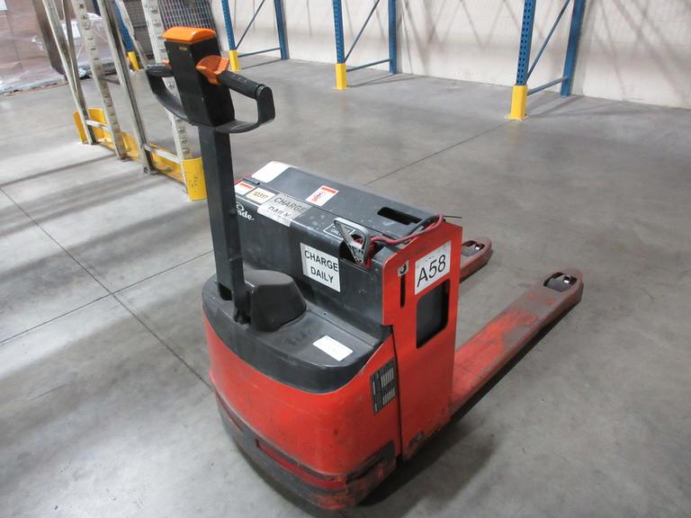 Linde Model EGU 20 Electric Pallet Jack, 4400 LB Capacity, 46" Fork Length