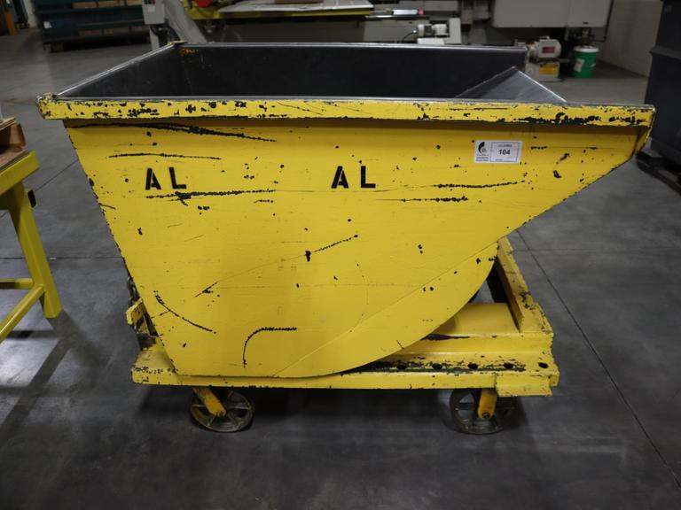 Scrap Hopper, Portable, Dumping Mechanism, Fork Slots