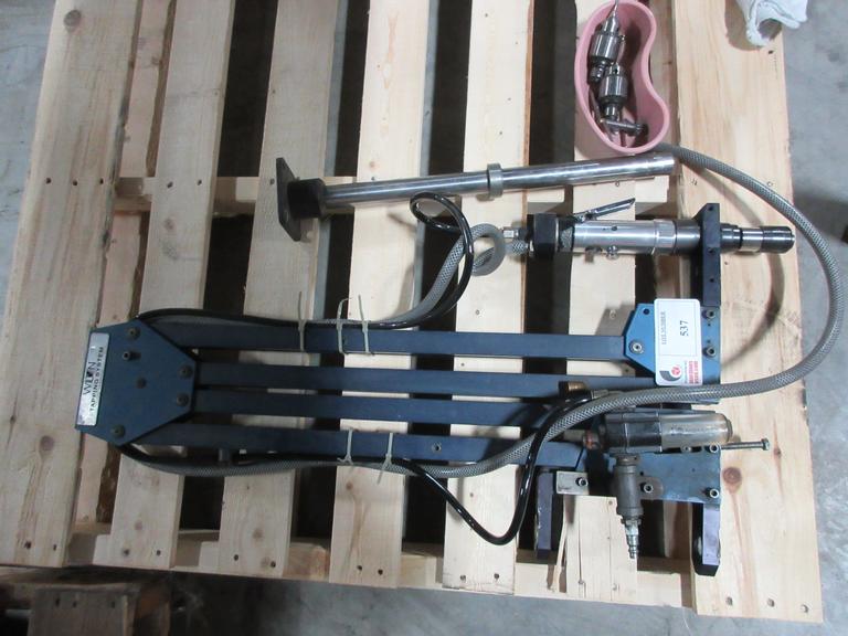 Wilton Bench Mount Pneumatic Tapping Arm with Mount and Chucks
