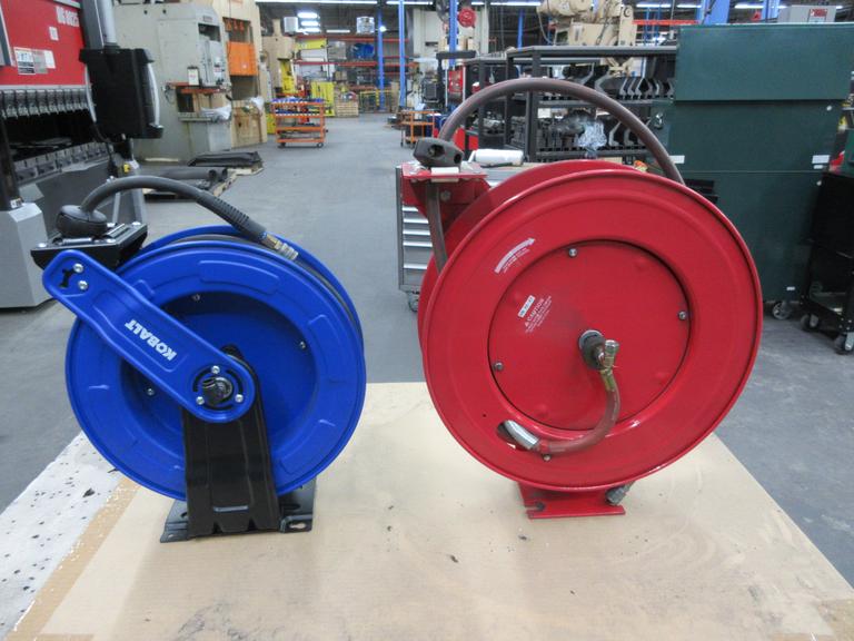 Wallmount Air Hose Wheels with Hose (2) 