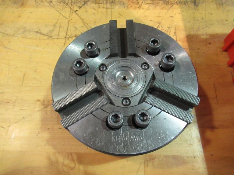 Kitagawa B-206 6" 3-Jaw Hydraulic Chuck with Assorted Jaws