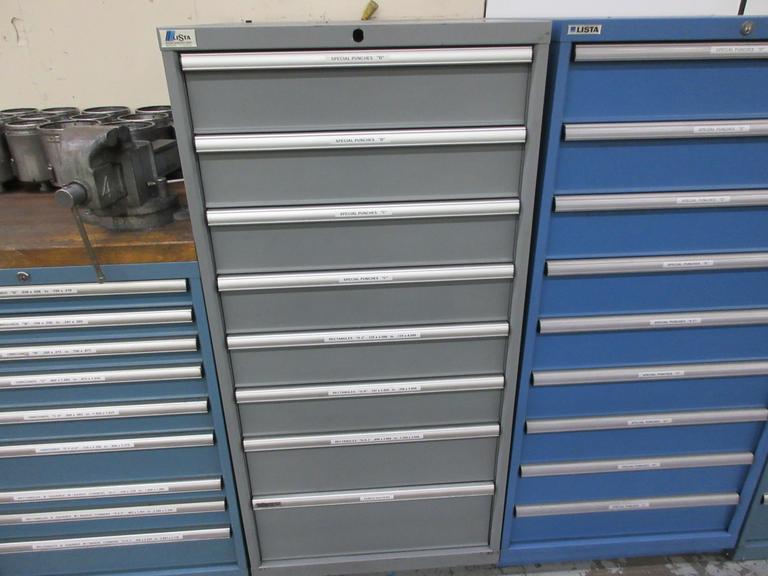 Lista Cabinet with 8 Drawers and Contents Wiedemann C3000 Turret Special Punches