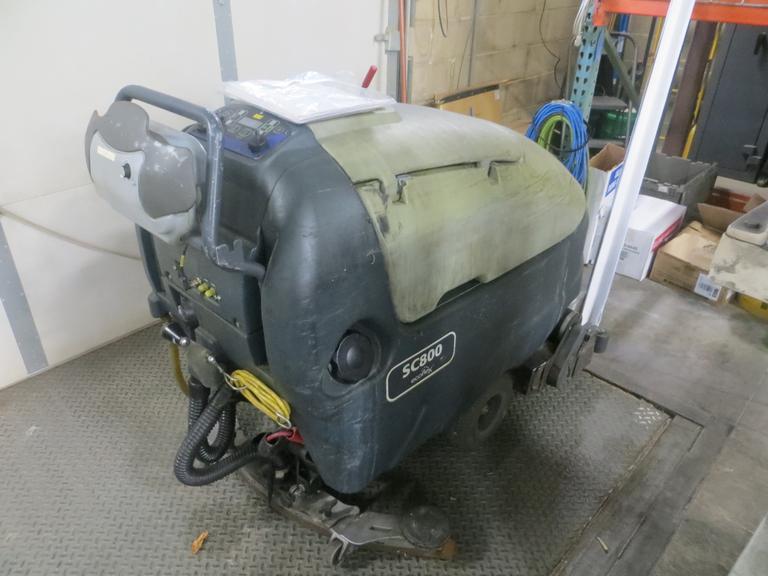 Advance SC800 Floor Scrubber with Built-In Charger