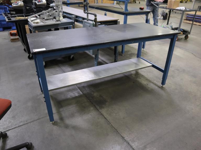 Work Bench Adjustable Height, Lower Shelf