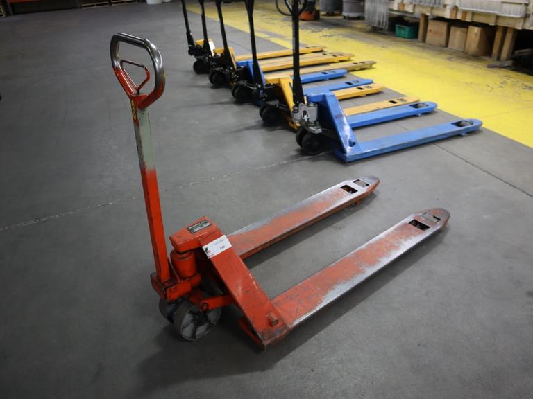 Pallet Jack Material Handling Model Magnum M55, 5500 LB Capacity 27" Fork Width 48" Fork Length