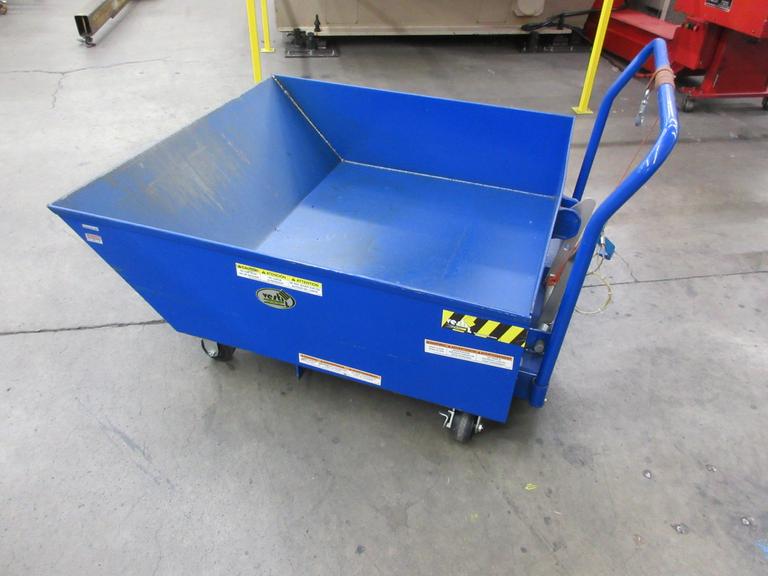 Steel Low Profile Parts Hopper 1/2 Cubic Yd. 2000 Lb. Capacity