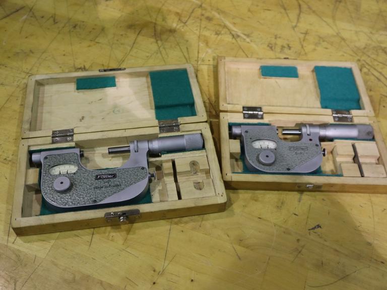 Fowler Pressure Micrometers, 0-1" and 1-2"