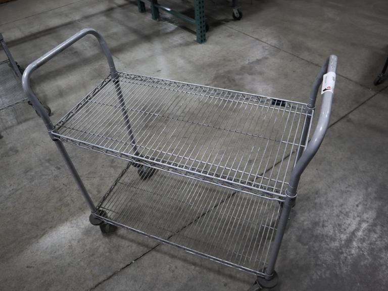 Nexel Wire Shop Cart - 2 Shelves