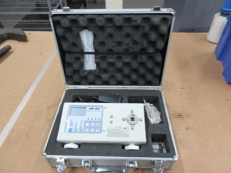 Anrete Instrument Co. Digital Torque Meter with Attachments and Power Cable in Carry Case