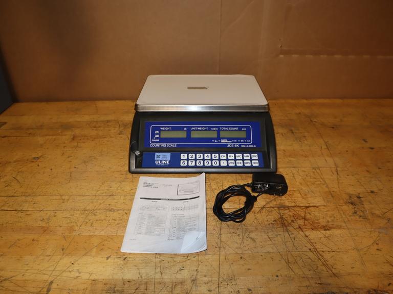ULINE JCE-6K Economy Counting Scale - 60 lbs x .002 lb W/ Manual & Charger