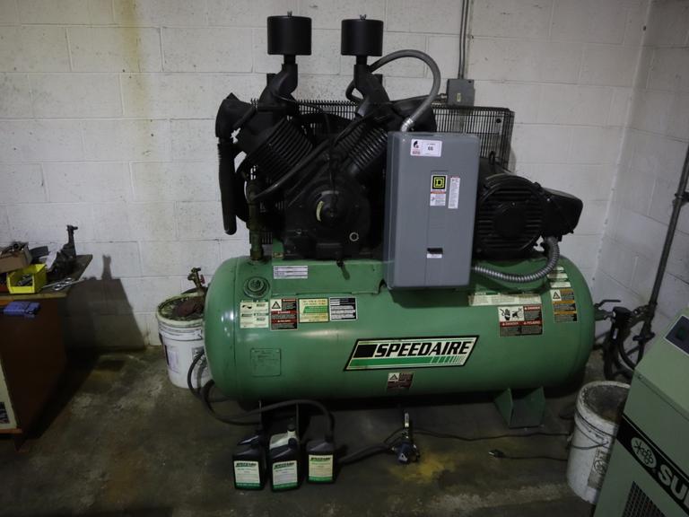 Speedaire 25 HP Piston Type Air Compressor, 2-Stage, 120 Gallon Air Receiver Tank