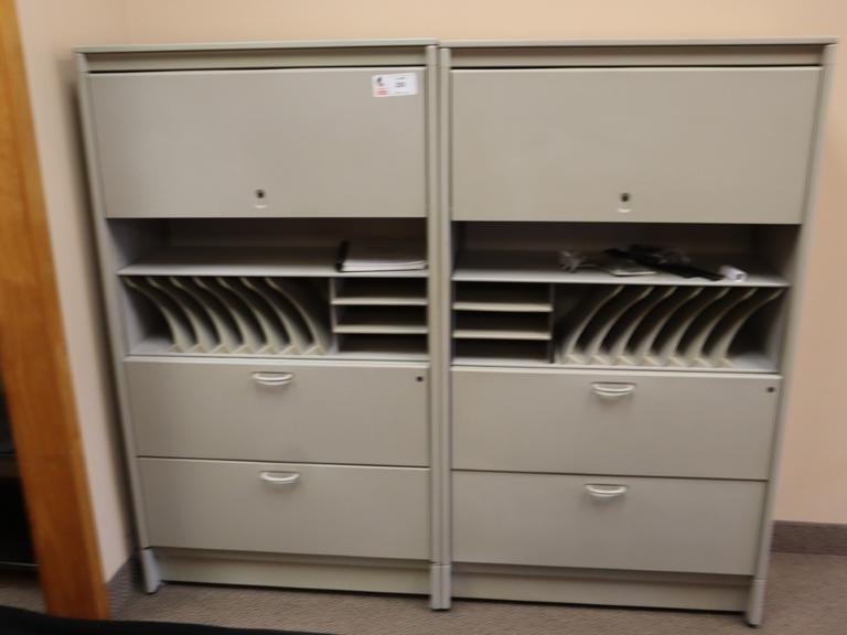 Matched Pair of Lateral File | Shelving Units