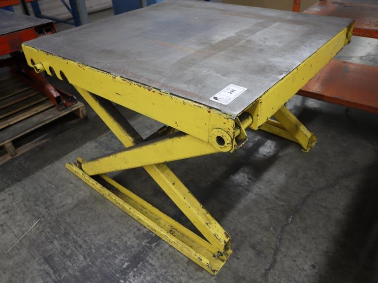 Scissor Table, Adjustable Height, 4,000 Lb Capacity, 40" x 42" Surface