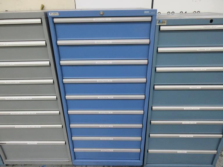 Lista Cabinet with 9 Drawers and Contents Wiedemann C3000 Turret Special Punches