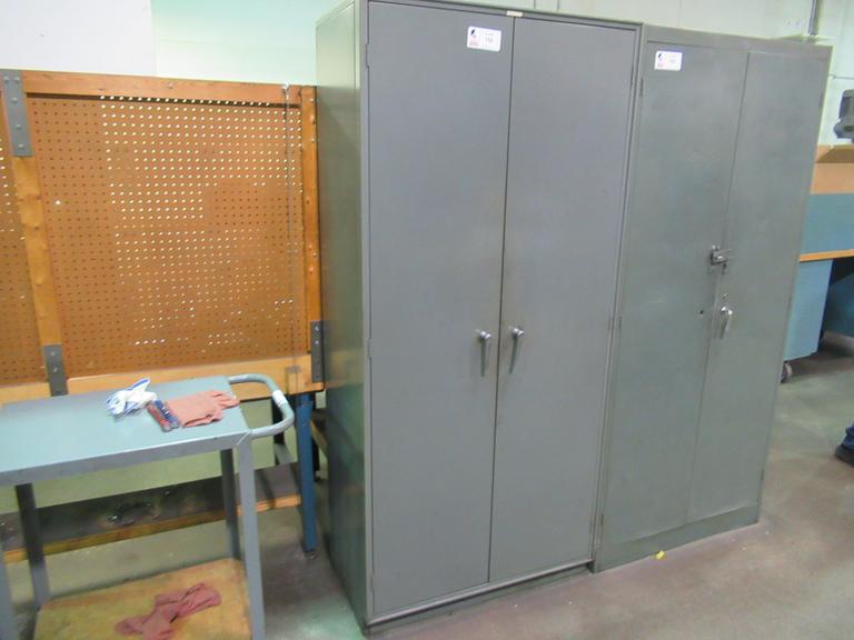 Equipto 2-Door Cabinet with Contents