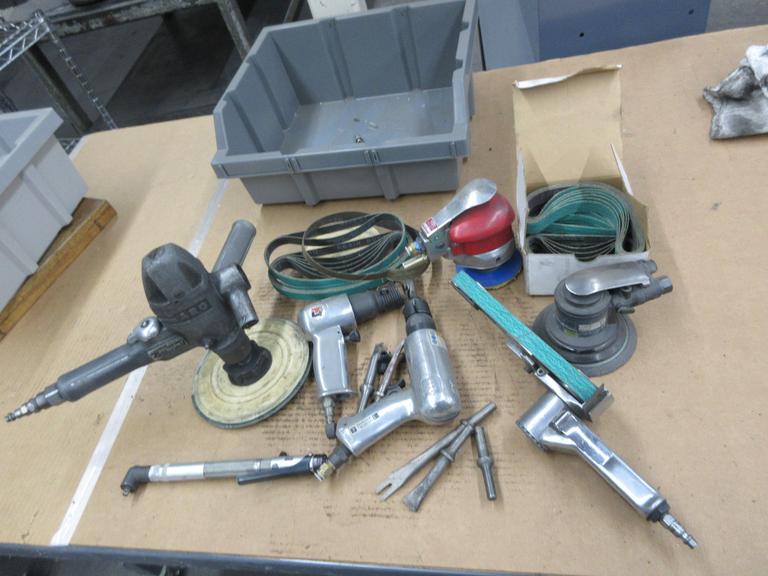 Pneumatic Air Tools, Chisels, Dayton Finger Sander, Random Orbital Sanders, 1/4" Ratchet