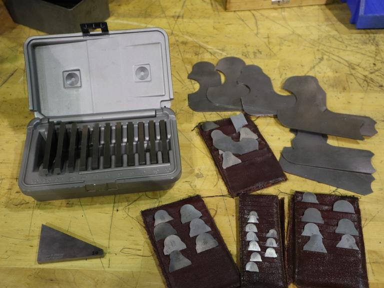 Brown & Sharpe Angle Blocks and Assorted Radius Gages