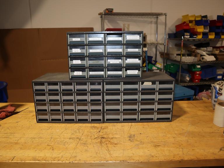 Plastic Parts Cabinet 16-Drawers  (2) & 20-Drawer
