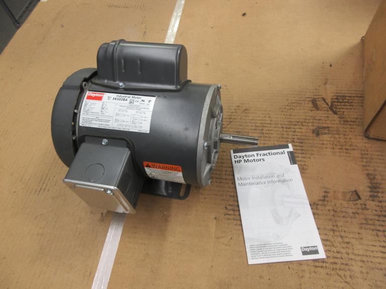 Dayton Electric Motor 5/8" Shaft 1140 RPM, *Appears New In Box*