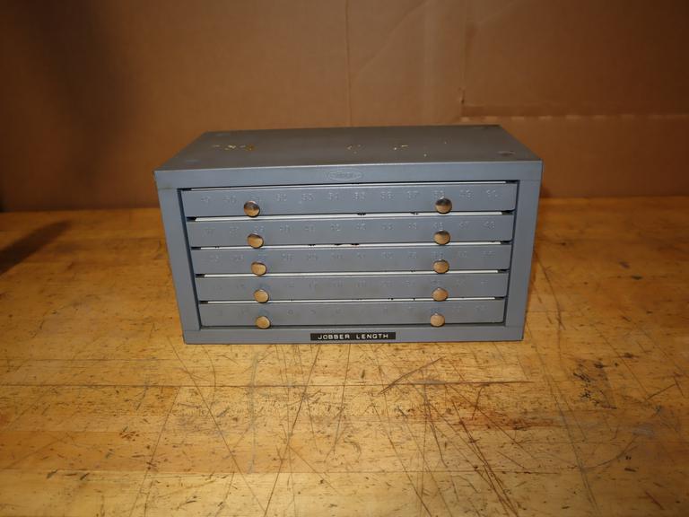 Huot 5-Drawer Number 60-1 Jobber Drill Index *EMPTY