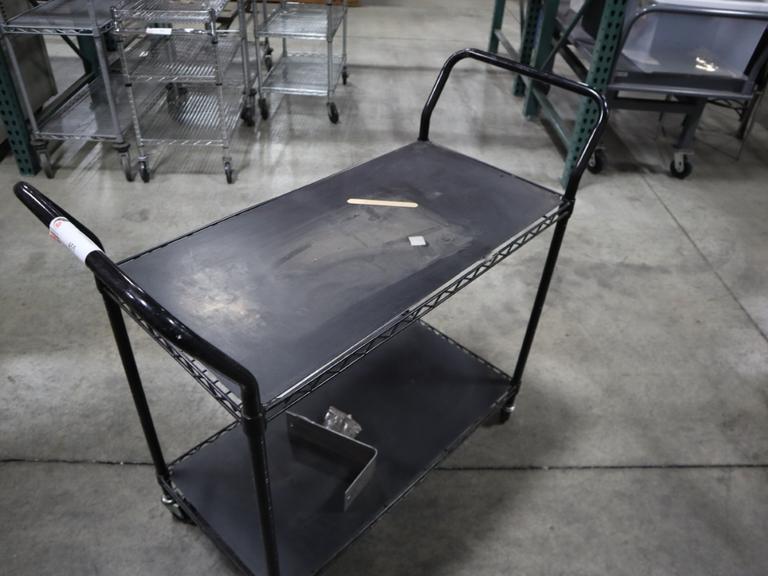 Wire Shop Cart - 2 Shelves