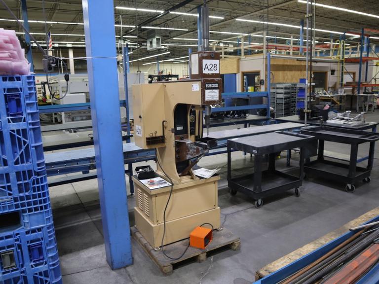 Haeger Model HP6-B Hardware Press, 6 Ton Capacity, 18" Throat, 0-8.5" Stroke