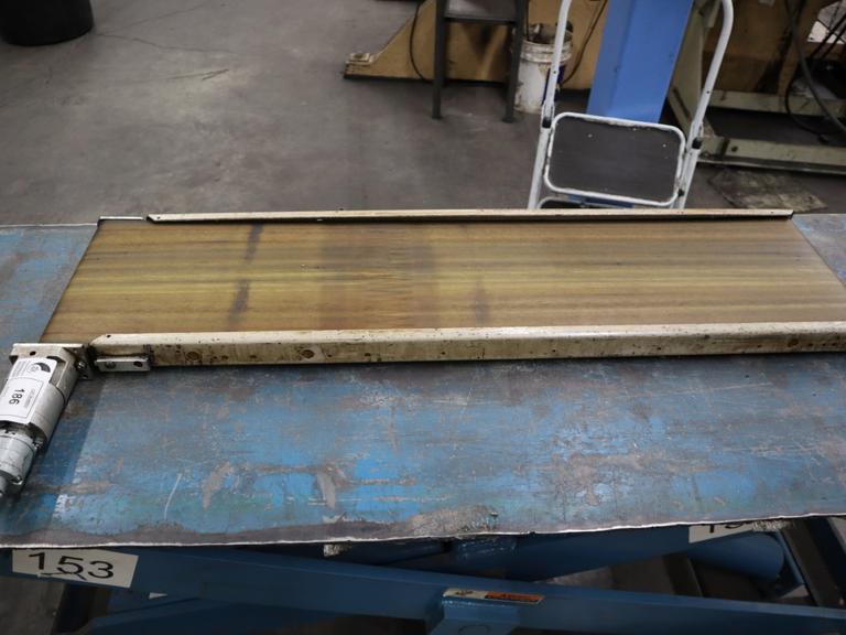 Pneumatic Power Belt Conveyor, 10" x 47" Capacity