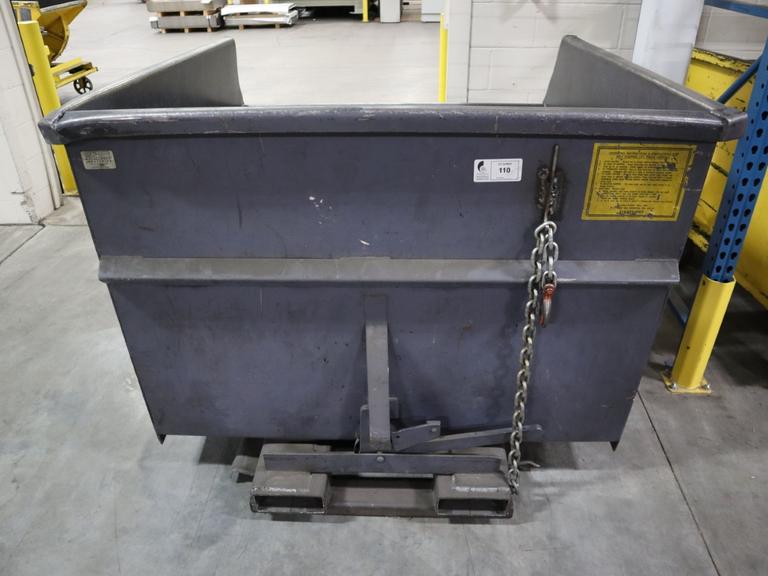 Wright Self-Dumping Scrap Hopper with Fork Slots