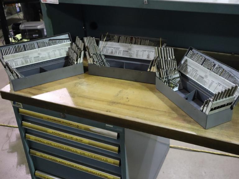 Huot Drill Indexes with Drills (3): Fractional, Letter and Decimal Drills