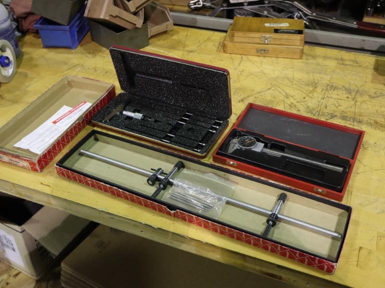 Inspection Devices: 20" Trammel Beam, Depth Micrometer, Verneer Caliper - Dial Type 6"