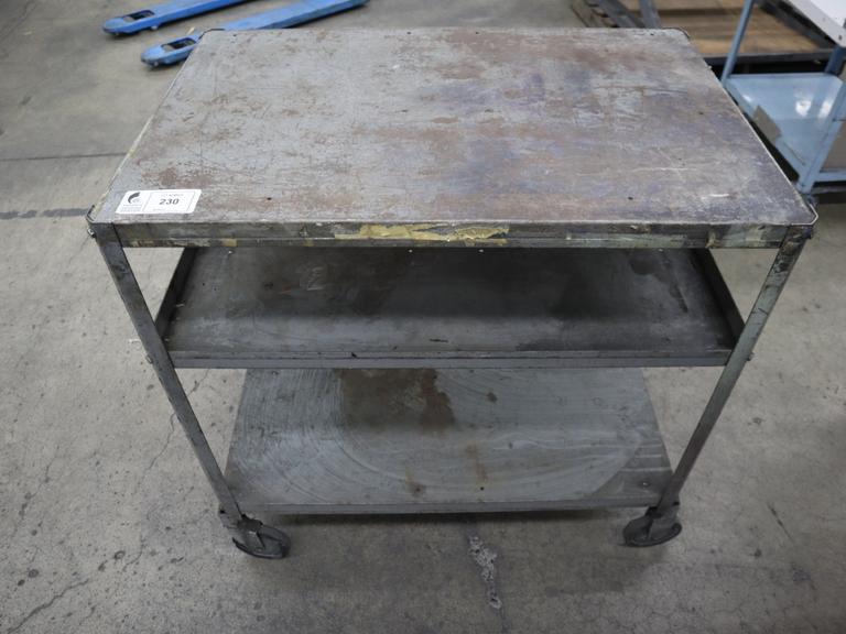 Metal Tool Cart, 3 Shelves