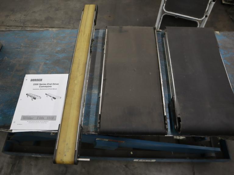 (3) Dorner Belt Conveyors, Several Gast Pneumatic Drives