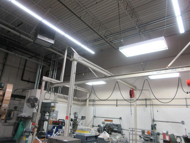 Freestanding Single Girder Overhead Crane, with CM Loadstar 2 Ton Electric Chain Hoist