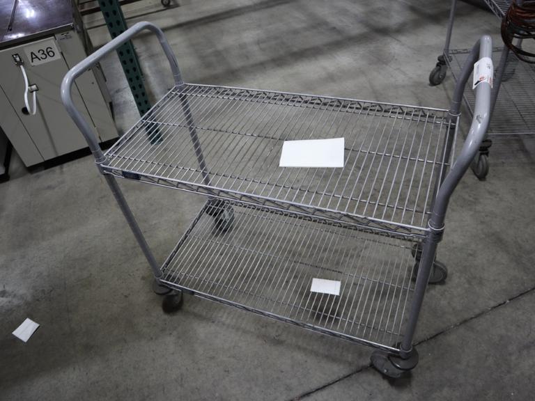 Nexel Wire Shop Cart - 2 Shelves