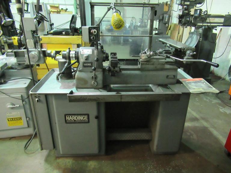 Hardinge DV-59 Second Operation Lathe, Vbl Speed, End Turret, Prod X Slide, 5C Collets