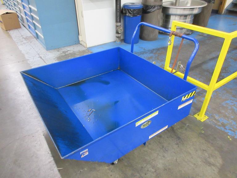 Steel Low Profile Parts Hopper 1/2 Cubic Yd. 2000 Lb. Capacity
