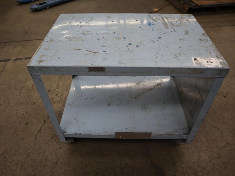 Metal Cart w Lower Shelf on Casters