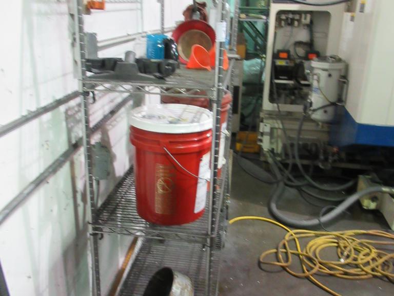 Metro 4-Shelf Portable Wire Cart with Contents