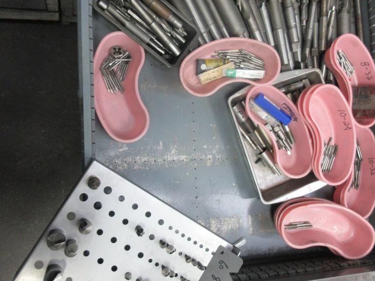 Box of Taps, Counter Sinks, Counter Bore Tools