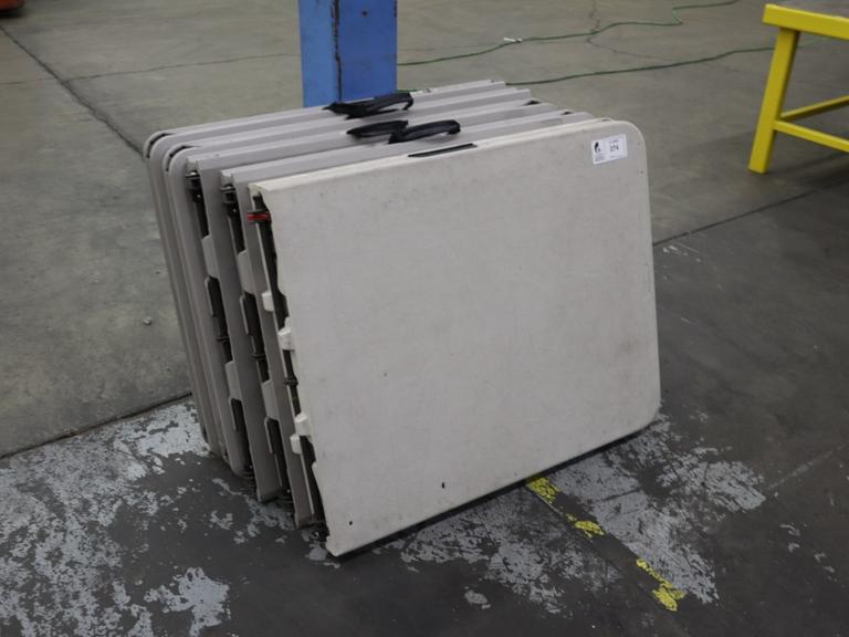 Plastic Folding Tables (5pcs)
