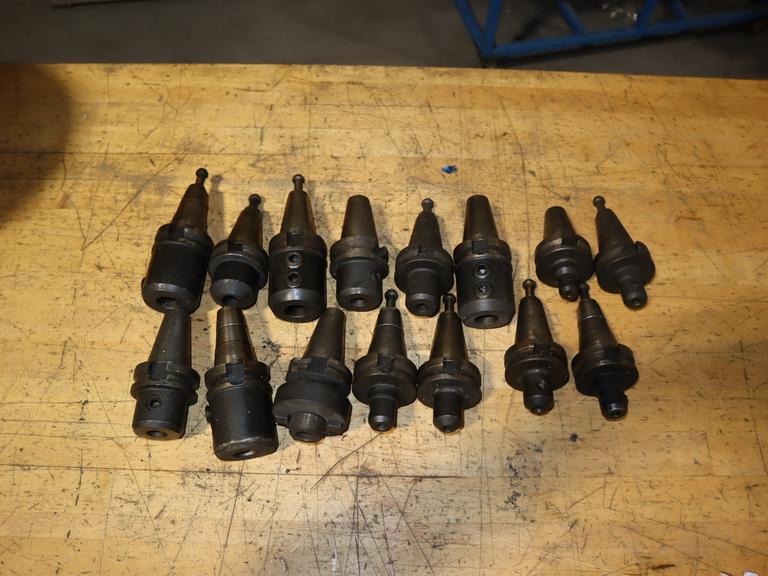 Assorted BT40 Toolholders - Mainly Endmill Holders (15)
