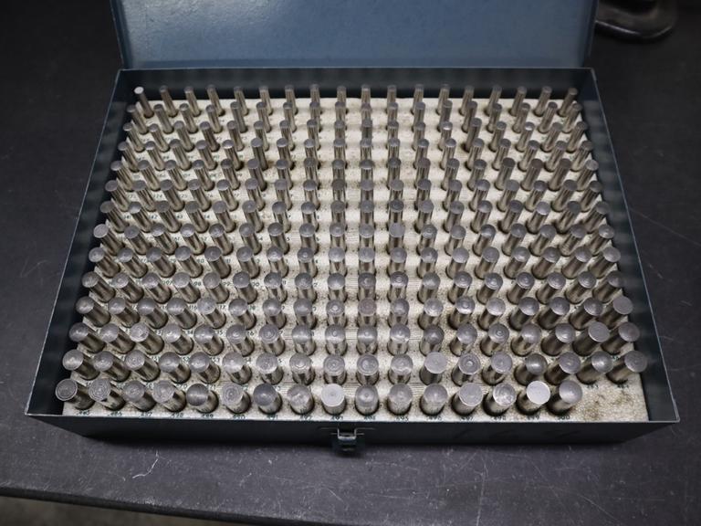 Micron Pin Plug Gage Set .251-.500" Plus in Steel Case