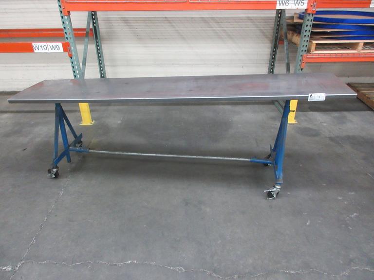 Adjustable Height Portable Steel Cart