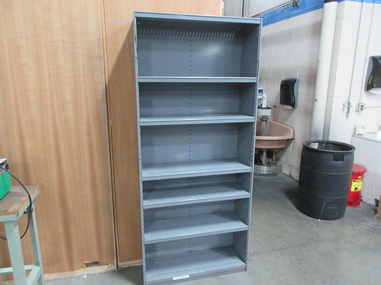 Metal Shelf Unit with 6 Adjustable Shelves