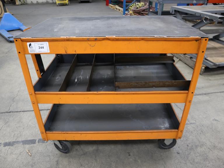 Metal Cart w 3 Shelves